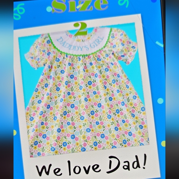 Unbranded Other - 💲LUCKY 7 's DNWOT Floral Daddy's Girl Dress, Size 2T. Perfect 4 Father's Day 💐